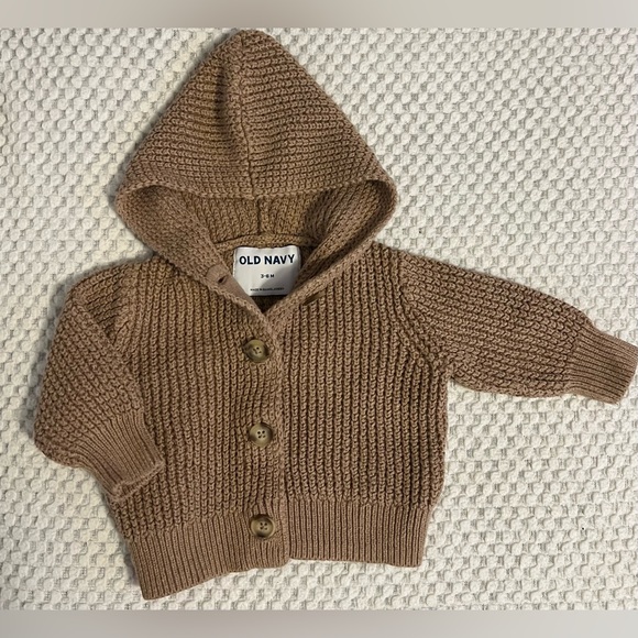 Old Navy Other - Old Navy Tan Knit Baby Cardigan